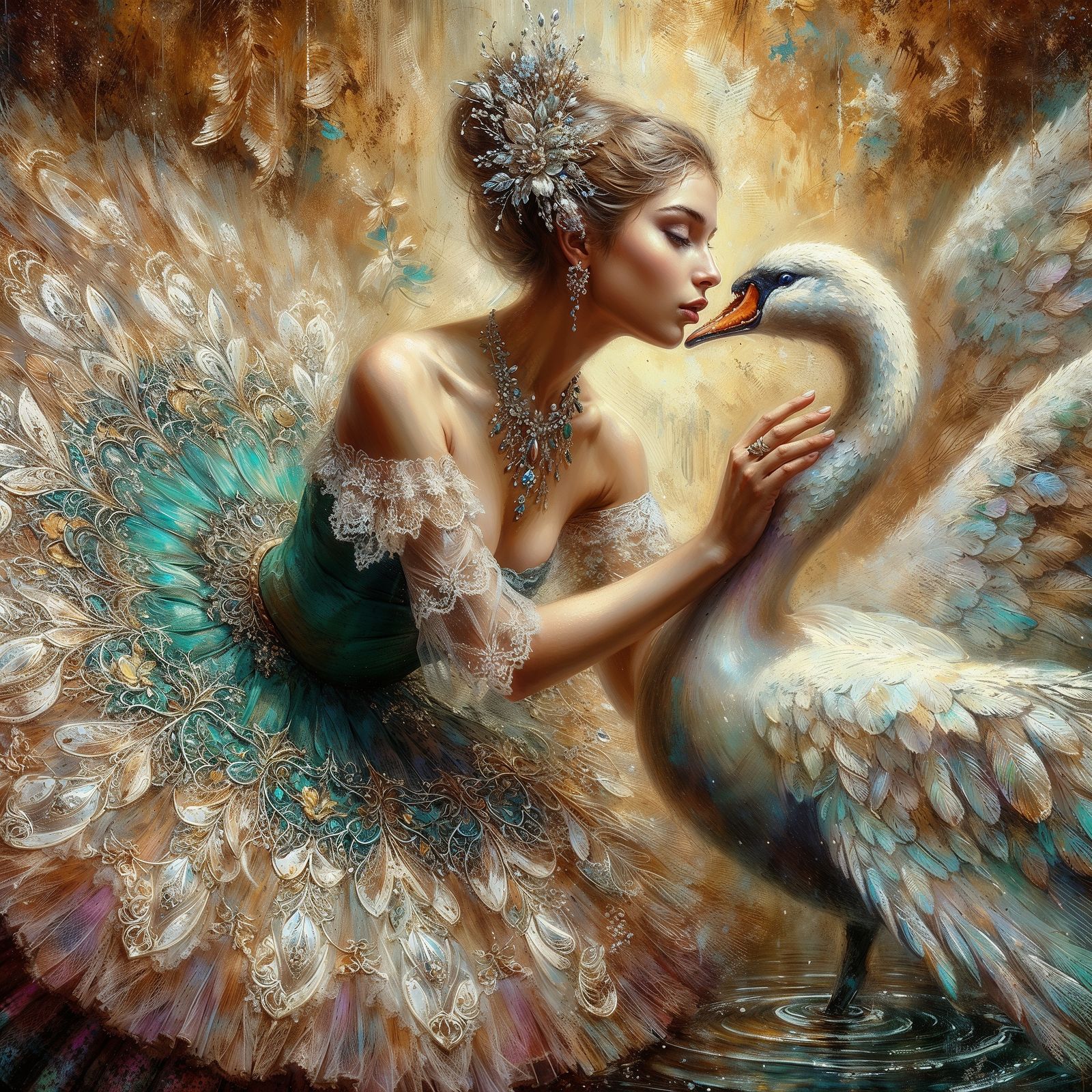 Kiss of the swan queen