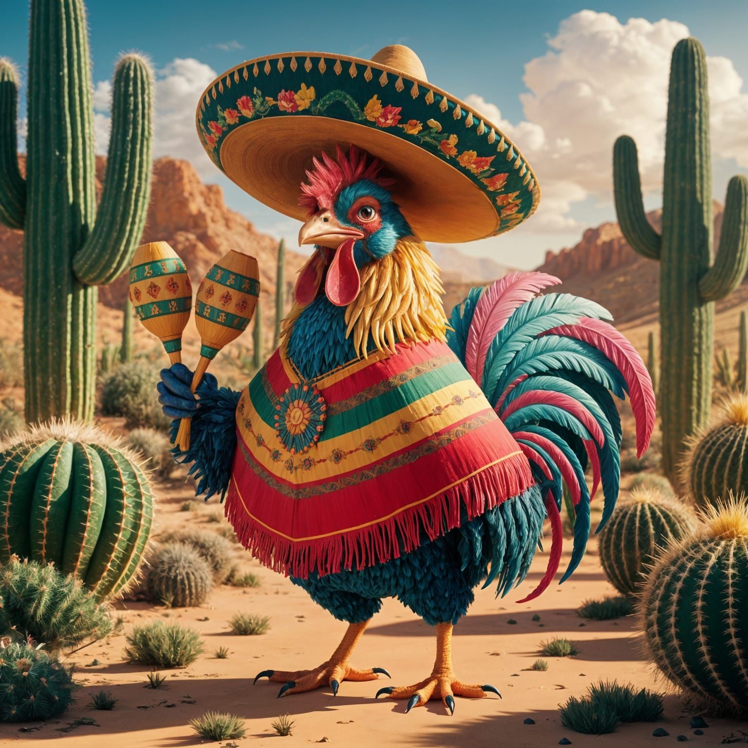 Mexican rooster  by @Silvia