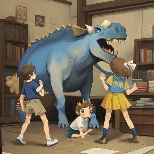 Story of two triceratops 
By Andrea del Sarto and Robert Rau...