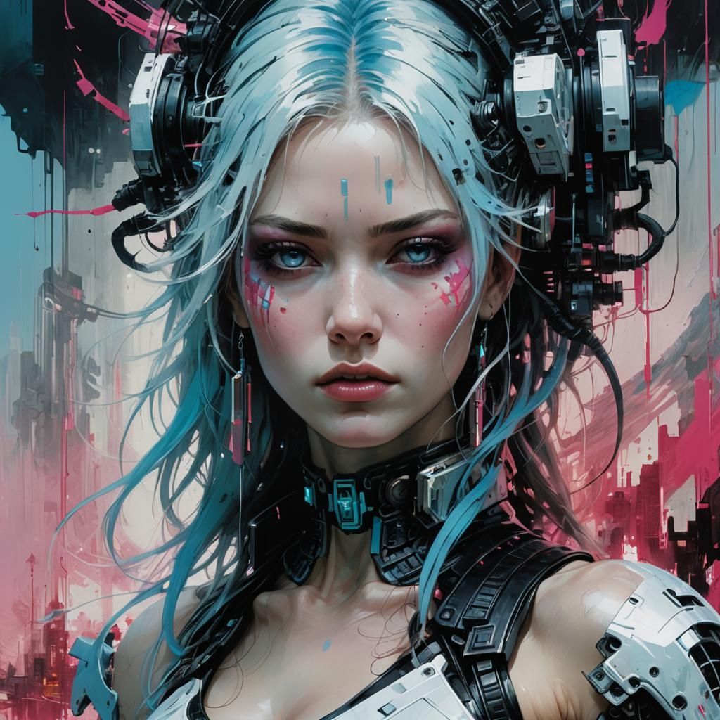 Cyber- Punk - AI Generated Artwork - NightCafe Creator