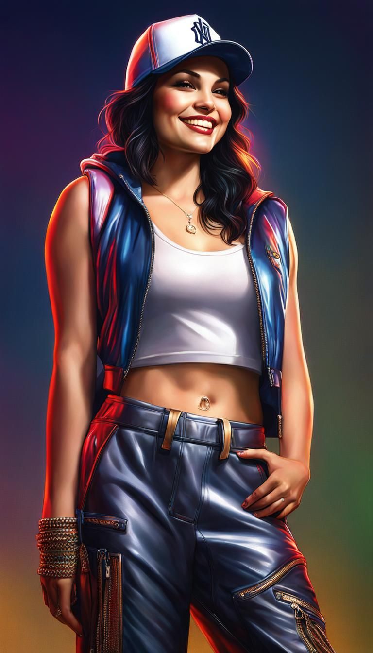 Norah Jones in a Hip hop clothing outfit
