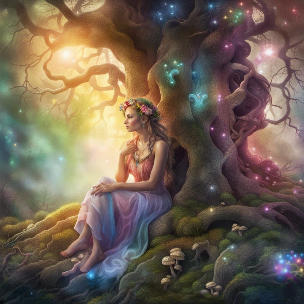 The Enchanted Tree - AI Generated Artwork - NightCafe Creator