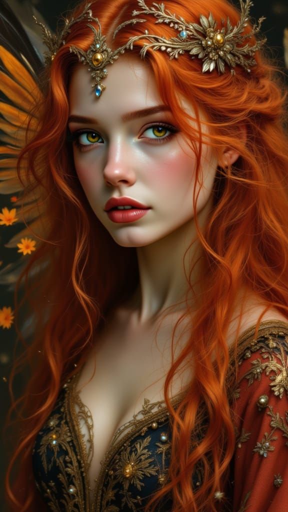 <lora:Pre Raphaelite woman:1.0> fantasy pre Raphaelite Angel woman of Fallen-then-redeemed, battle scars, resilience Gadriel portrait detail...