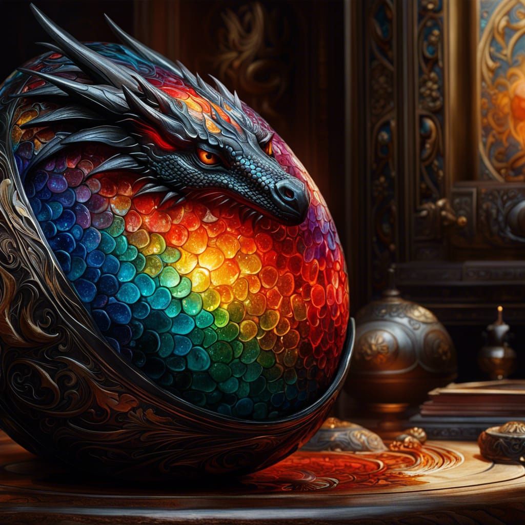 Reality Dragon Egg  by @MiniMishaps