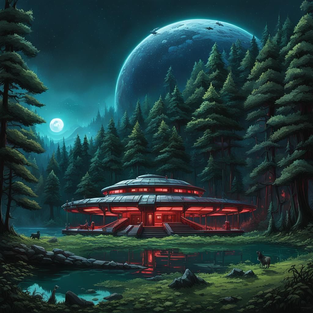 mystery abandoned space ship