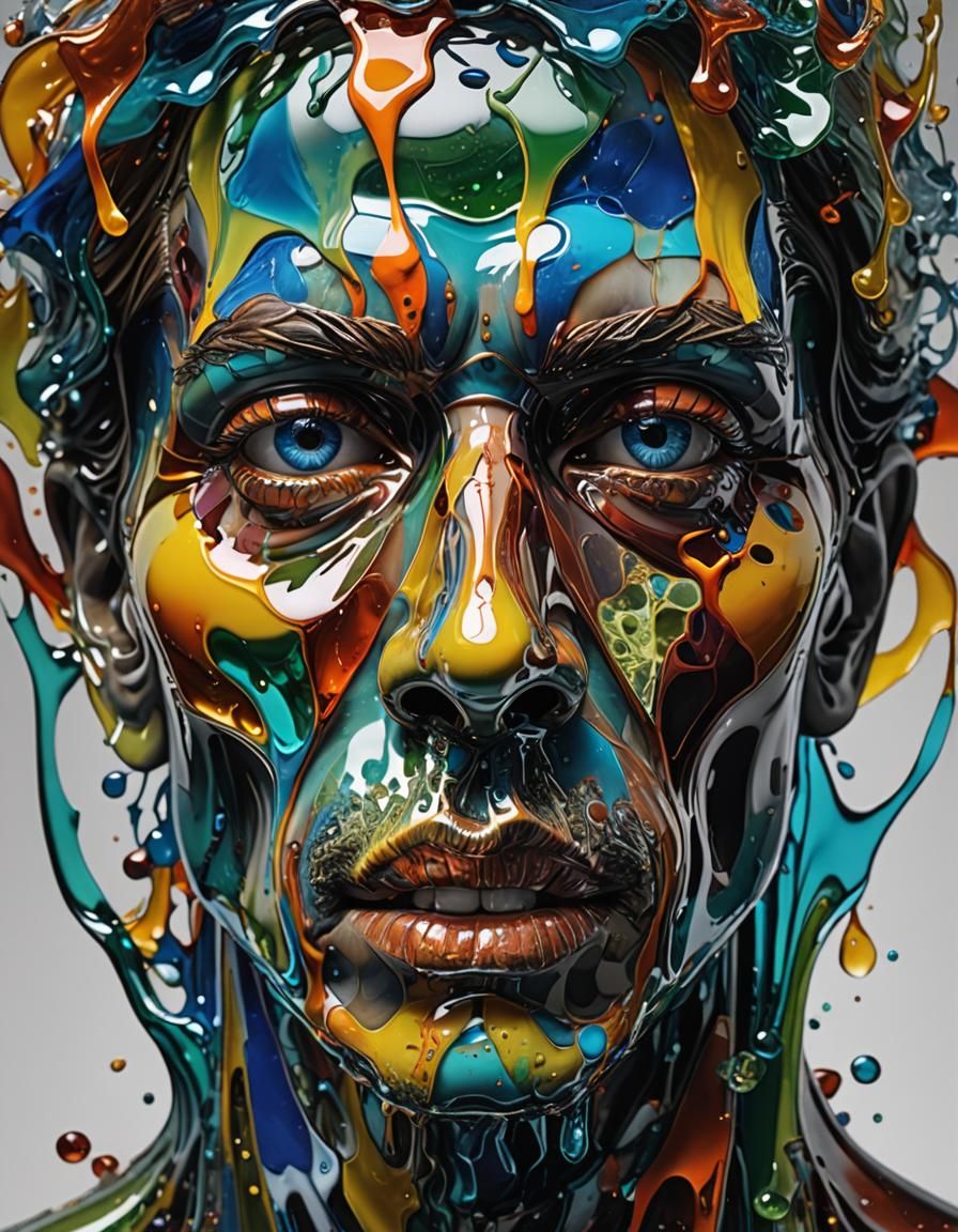Glass Melting on Face