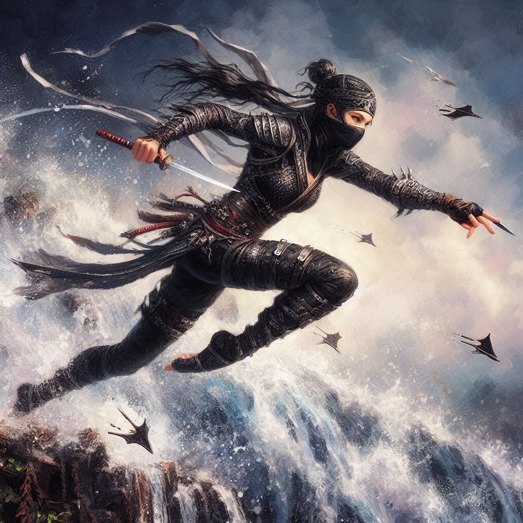 Throwing Everything She Has at Her Foe