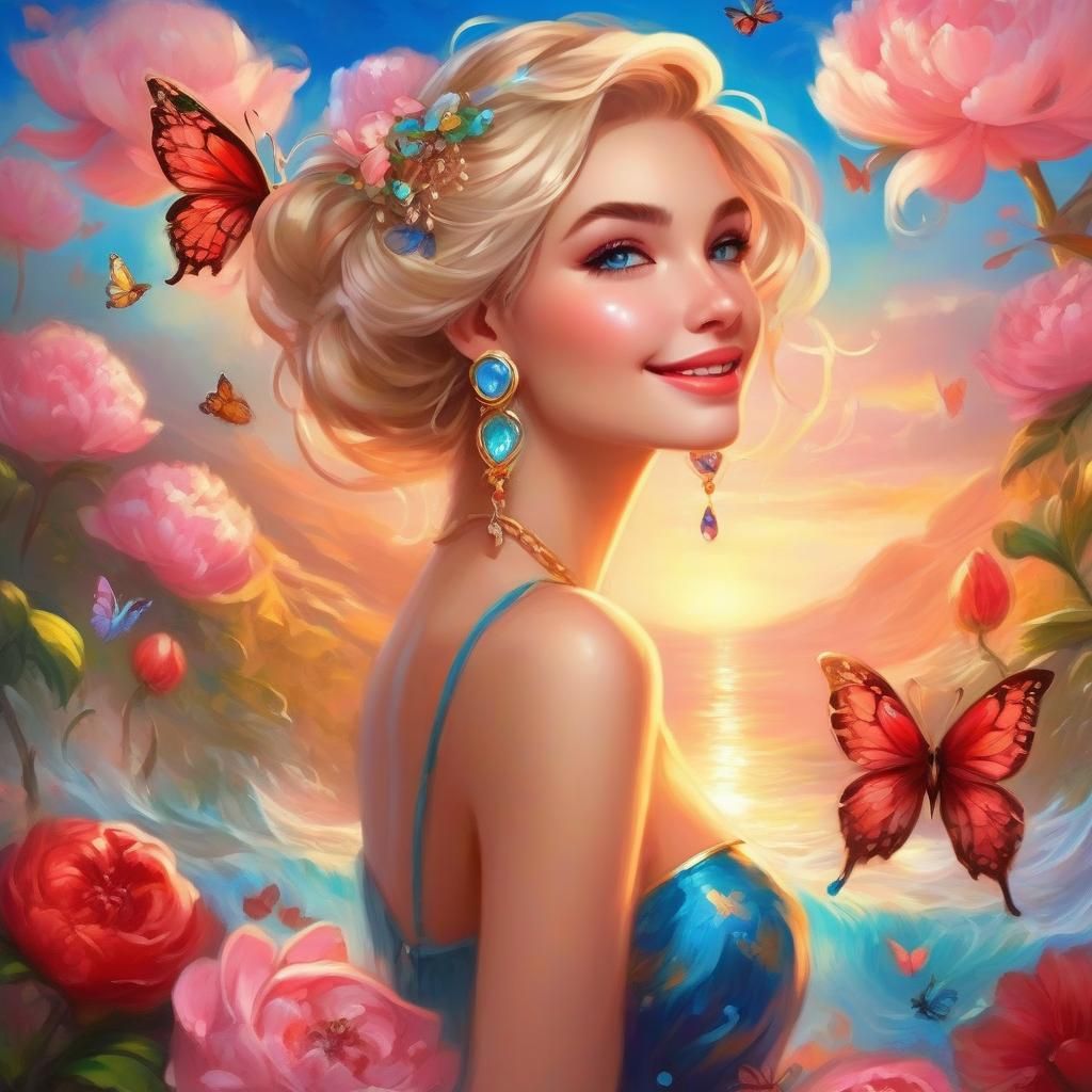 Butterfly Kisses: A Floral Fantasy