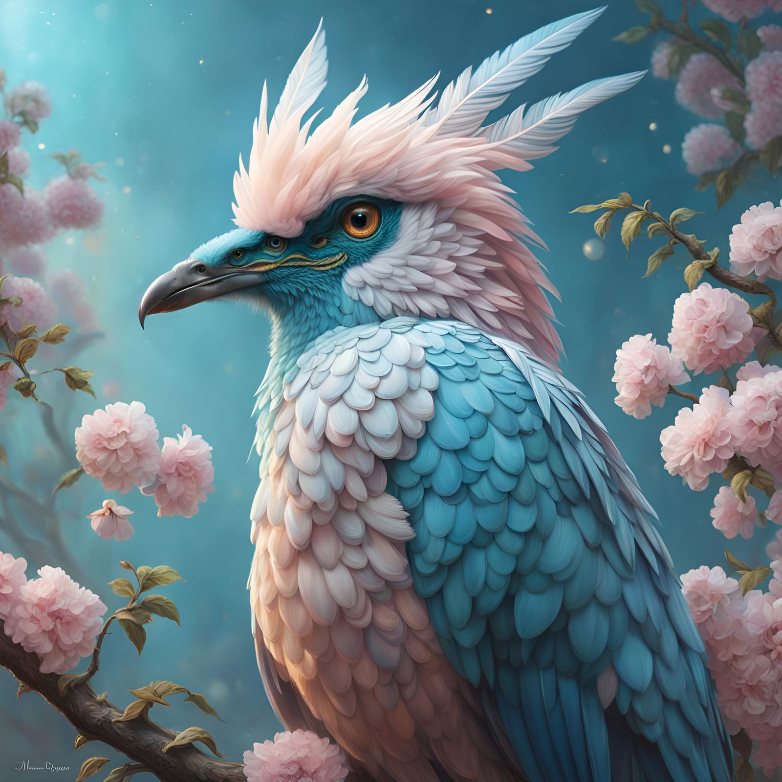 The Pastel Rebellion: When Birds Get Tired of Bland Colors  by @Spitzy