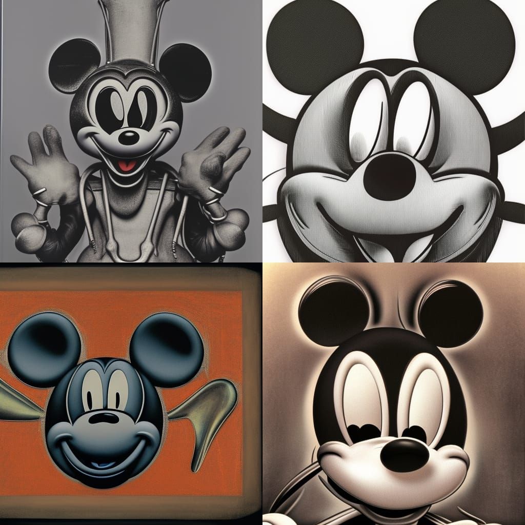 Mickey Mouse H.R Giger