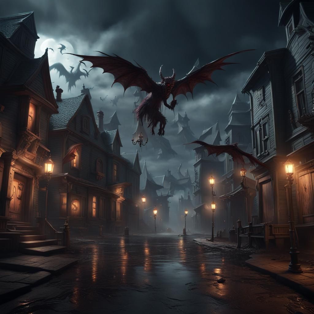 Haunted Countryside Village  by @Jan