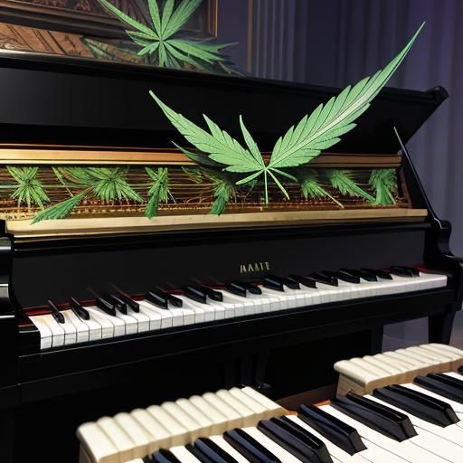 feathers on piano keys