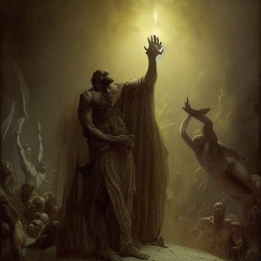 Zeus with his servant