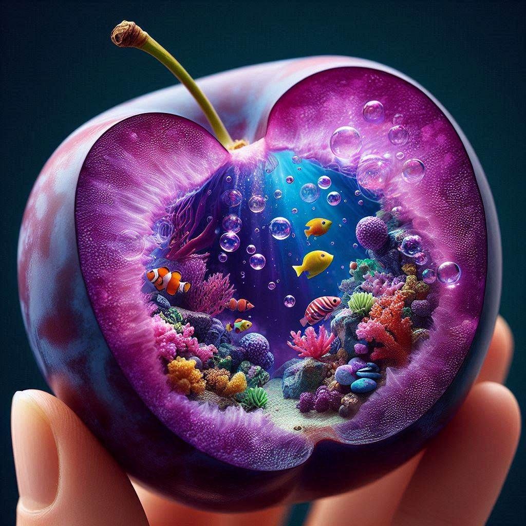 Plum Underwater