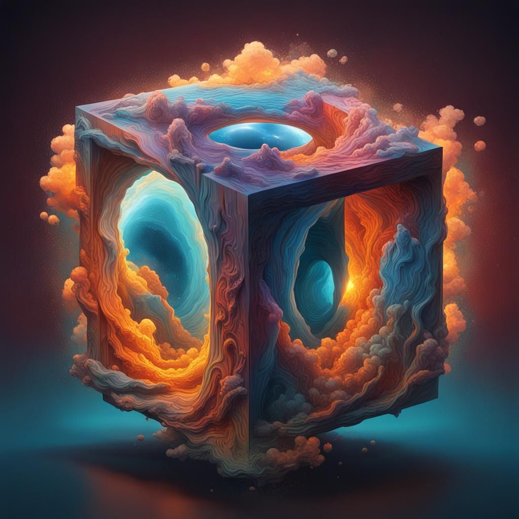 Cube realms - AI Generated Artwork - NightCafe Creator