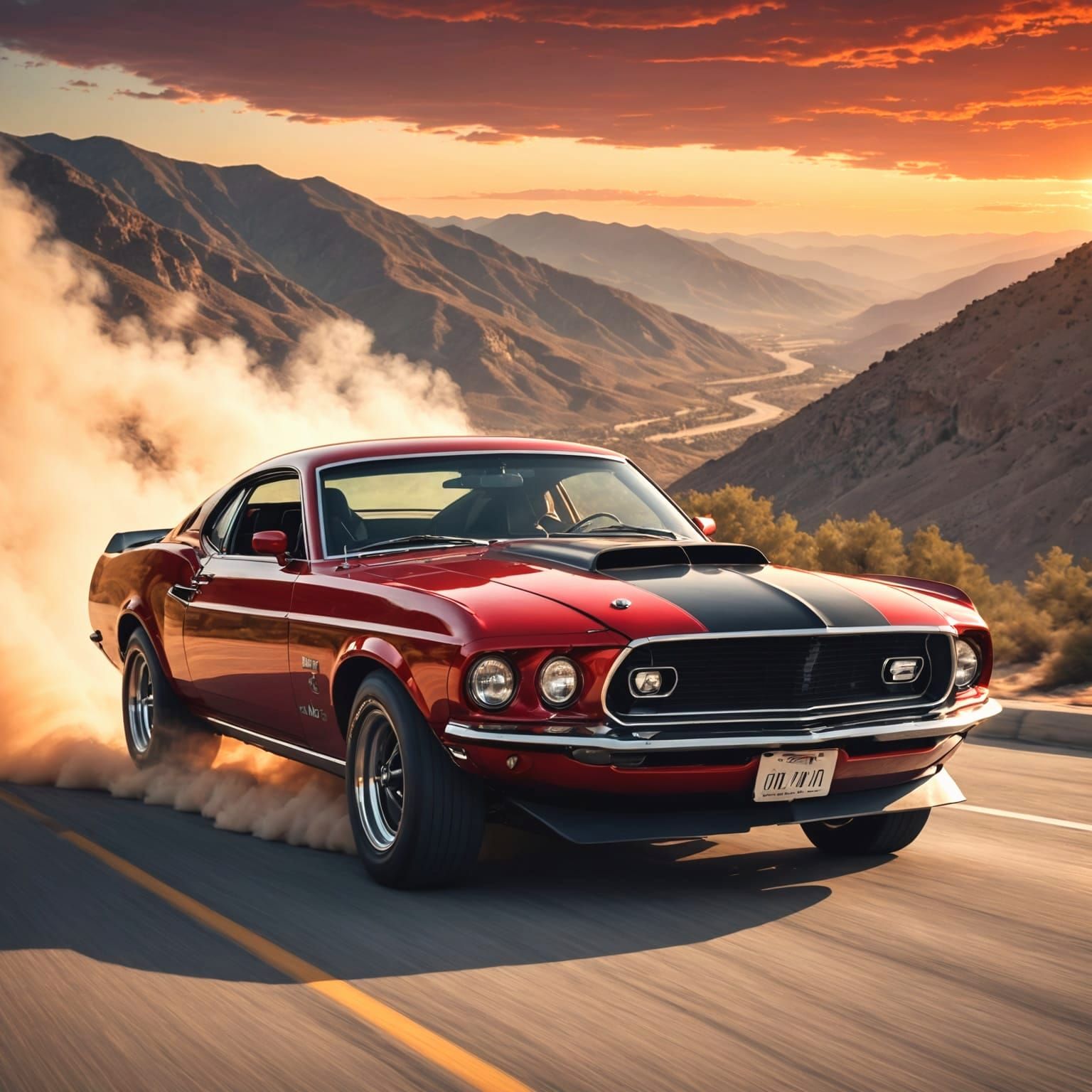 1969 Ford Mustang Boss 429.  by @Patricia Maffezzini