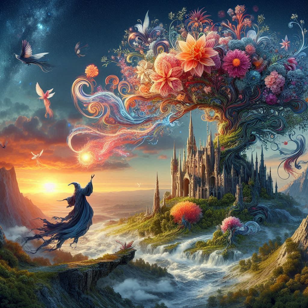 sorcerers creating a castle