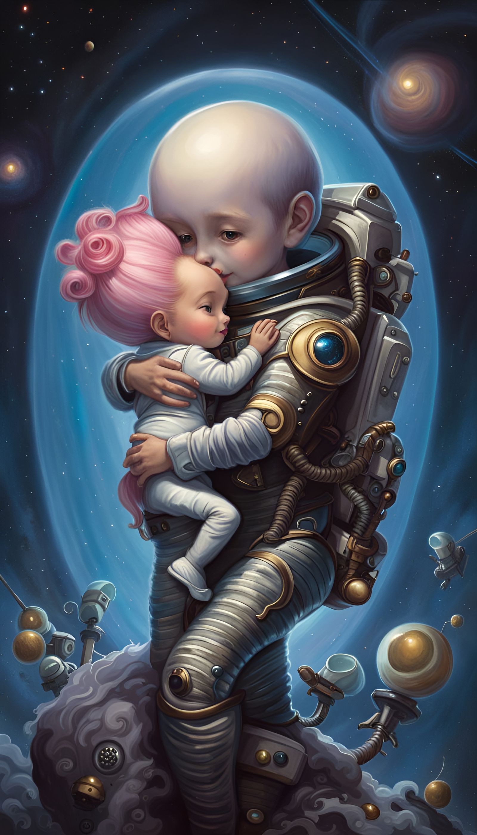 a space family reunion!
