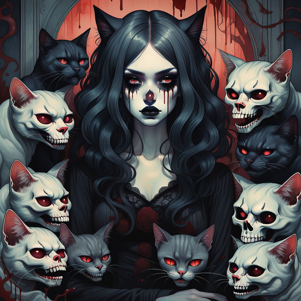 creepy cat lady