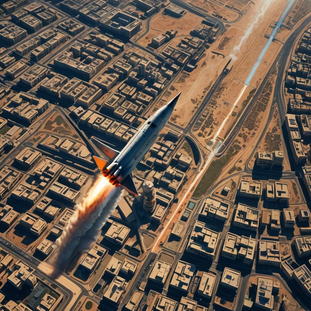 Hypersonic Missile Soaring Over Ben Gurion Airport