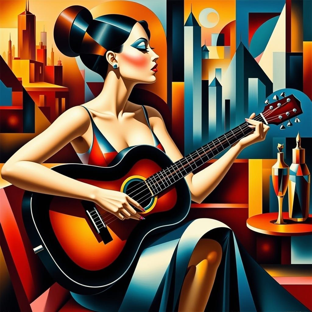 <lora:Cubist Flux:1.0> 