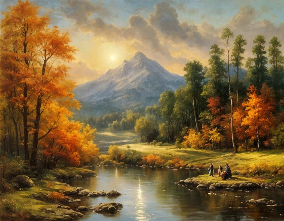 The Picnic ~ Oil Painting after the Old Master's Style  by @Dryheat