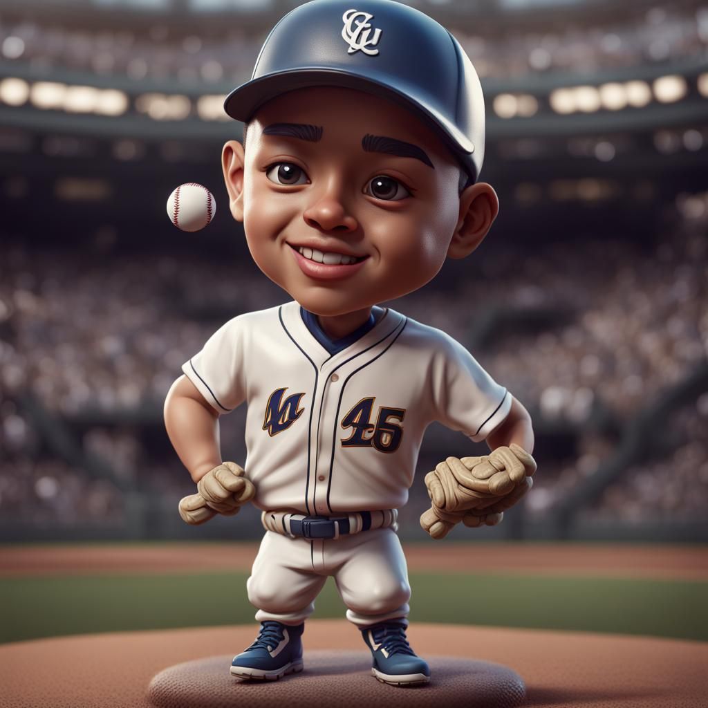 baseball player Bobblehead - AI Generated Artwork - NightCafe Creator