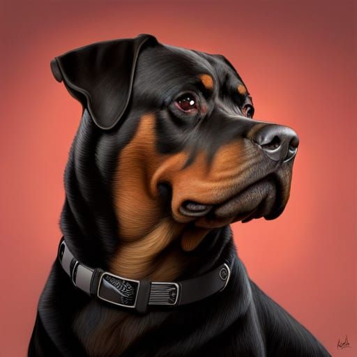 rottweiler - AI Generated Artwork - NightCafe Creator