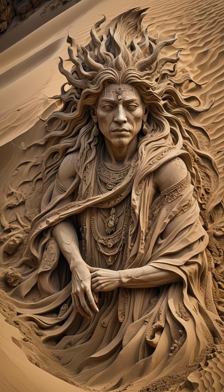 Sand God  by @StudioLalaArt