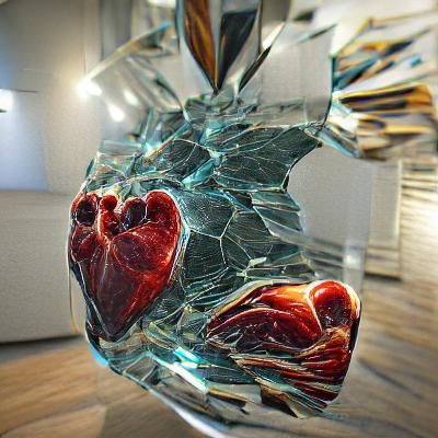 Heart made of Glass