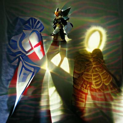 Light and shadow fighting for eternal glory