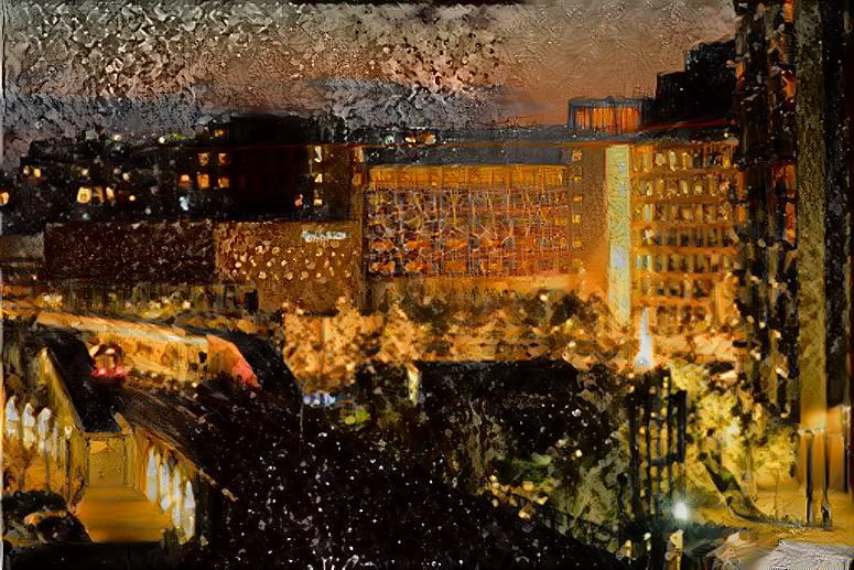 Television Centre - Tube train in West London