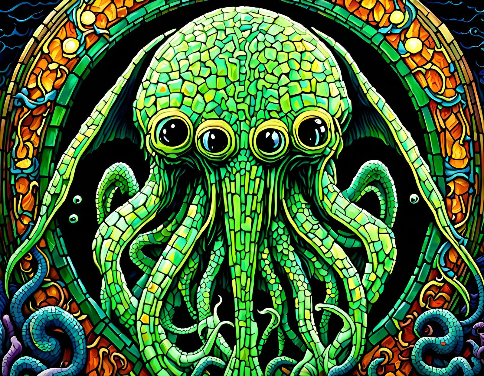Cthulhu Rises From R'lyeh (XV)