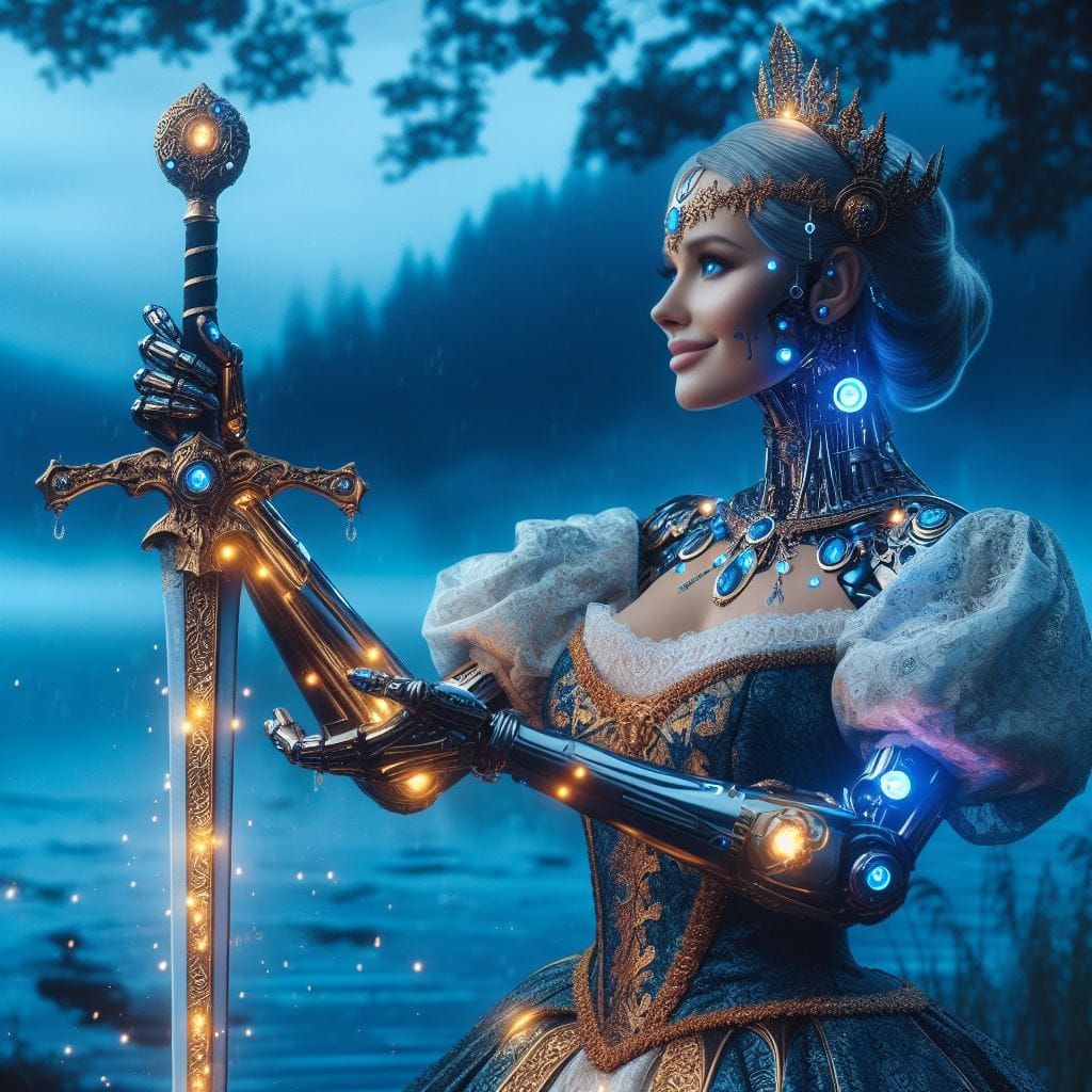 Cyborg of the Lake and Excalibur