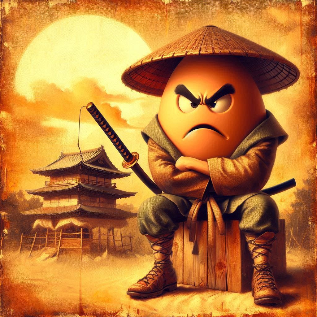 Oeuf colère - Samouraï