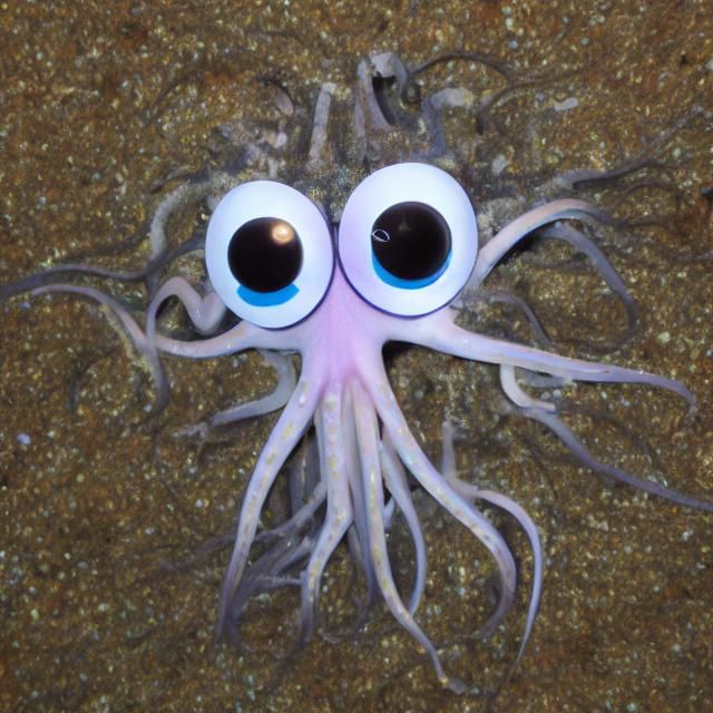 googly eyed squid - AI Generated Artwork - NightCafe Creator