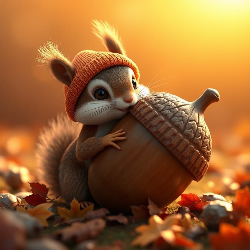 Little Squirrel 🥰  by @Athena