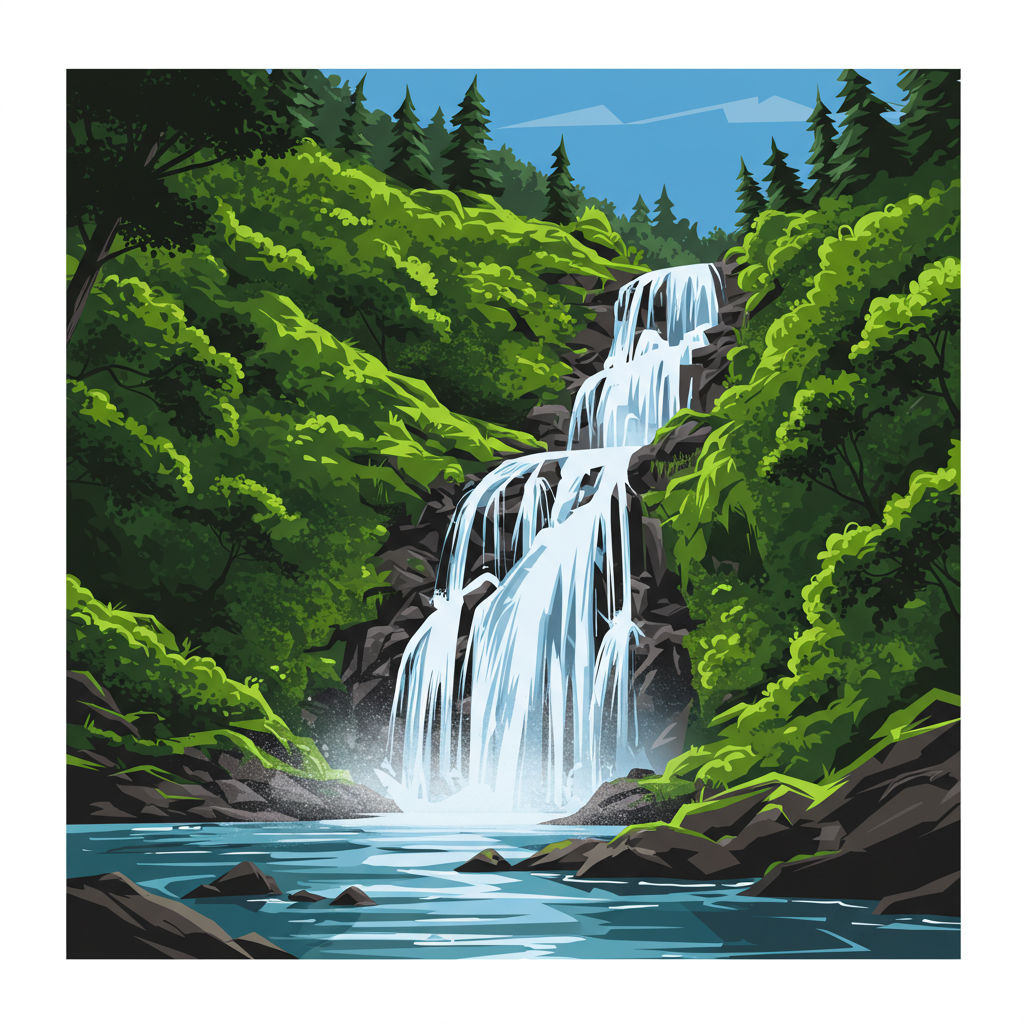 A wilderness Waterfall