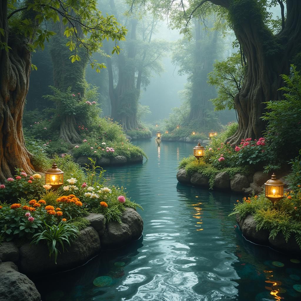 enchanted floating gardens