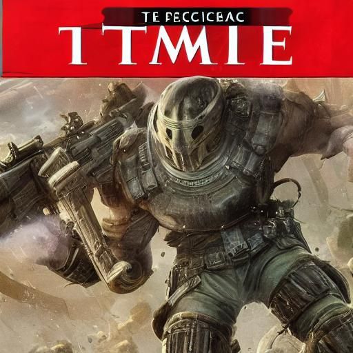 American Time Magazine Cover with Shield in 3D