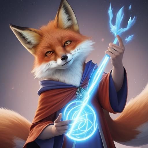 fox magic bard - AI Generated Artwork - NightCafe Creator