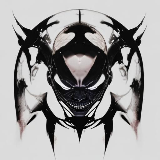 Alien from another planet flying through the skies above ear...