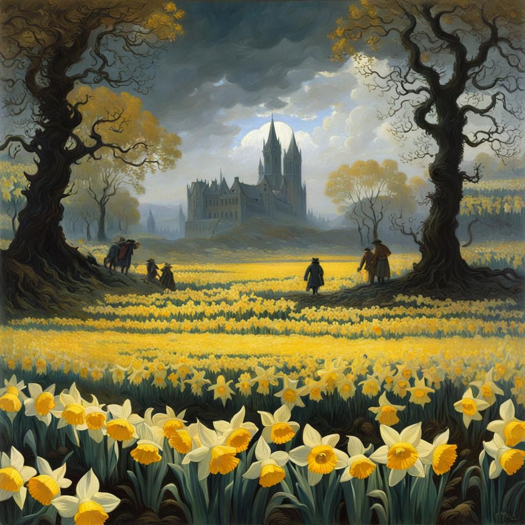 A field of daffodils
