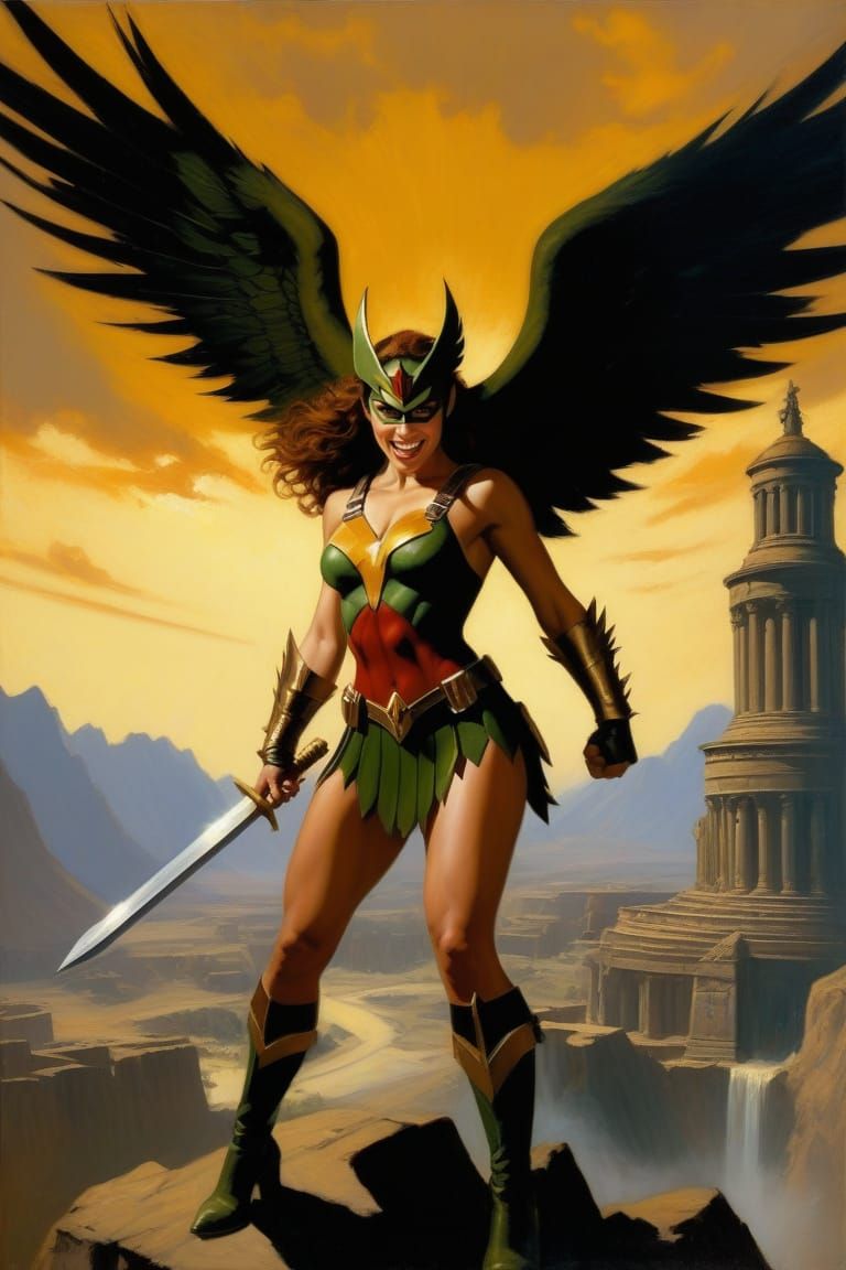 Hawkgirl: Space Fantasy Variant