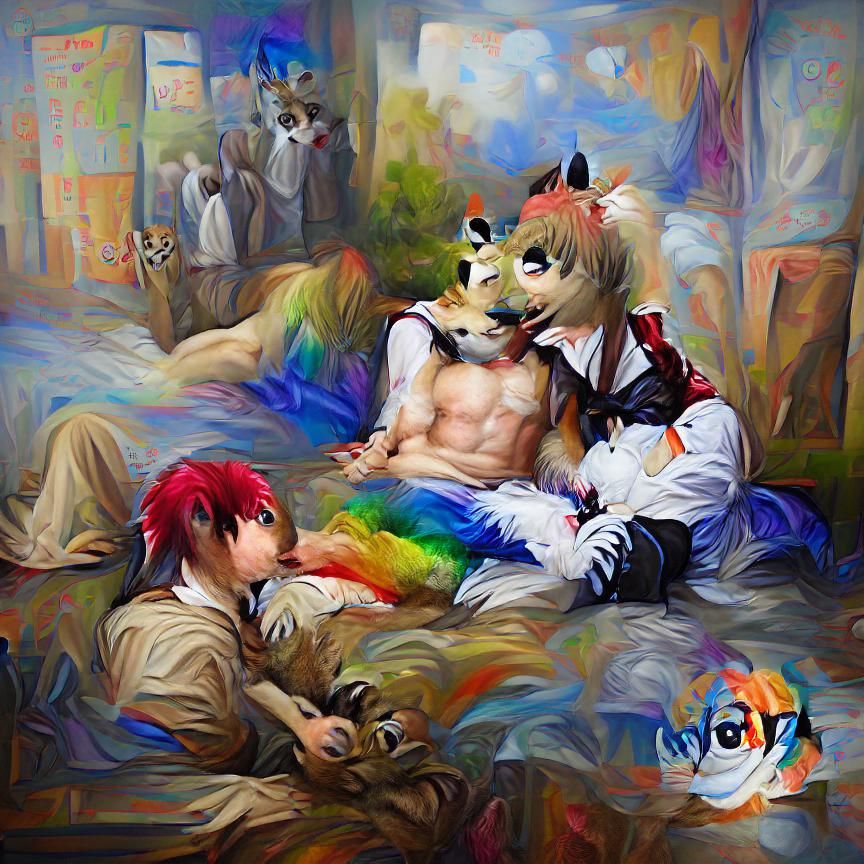 gay yiff pixiv 8k resolution photoillustration oil on canvas anime
