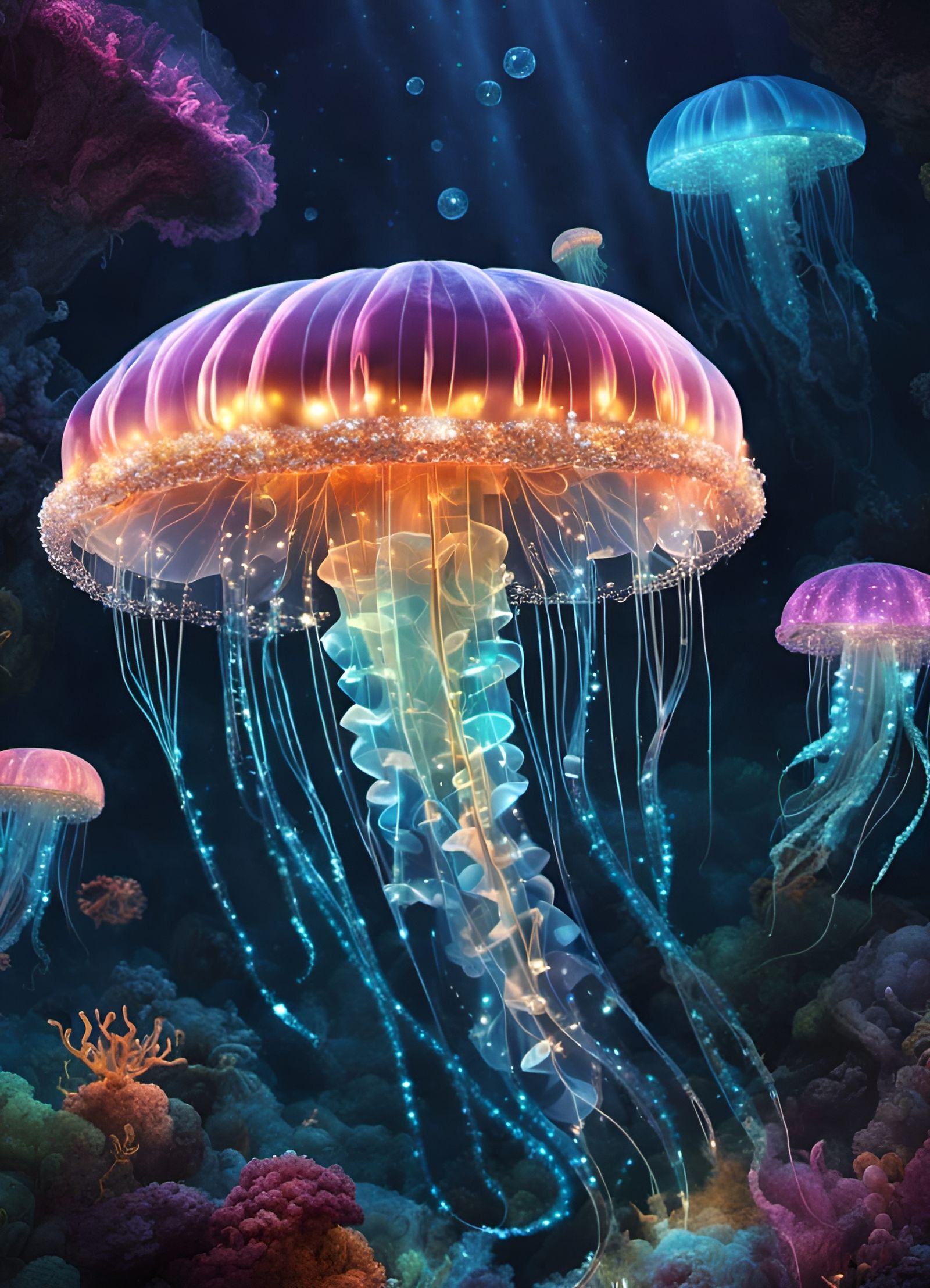 Glowing Jellyfish