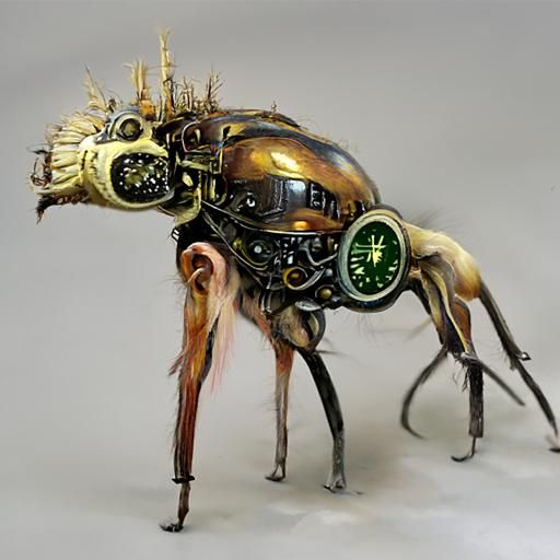 Clockwork Zoo, clockwork animal, 001 #modifiermonday - AI Generated ...