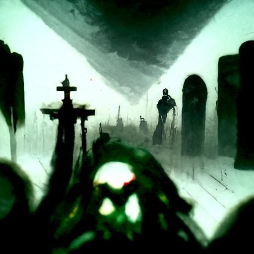 Souls of the dead in a forgotten city