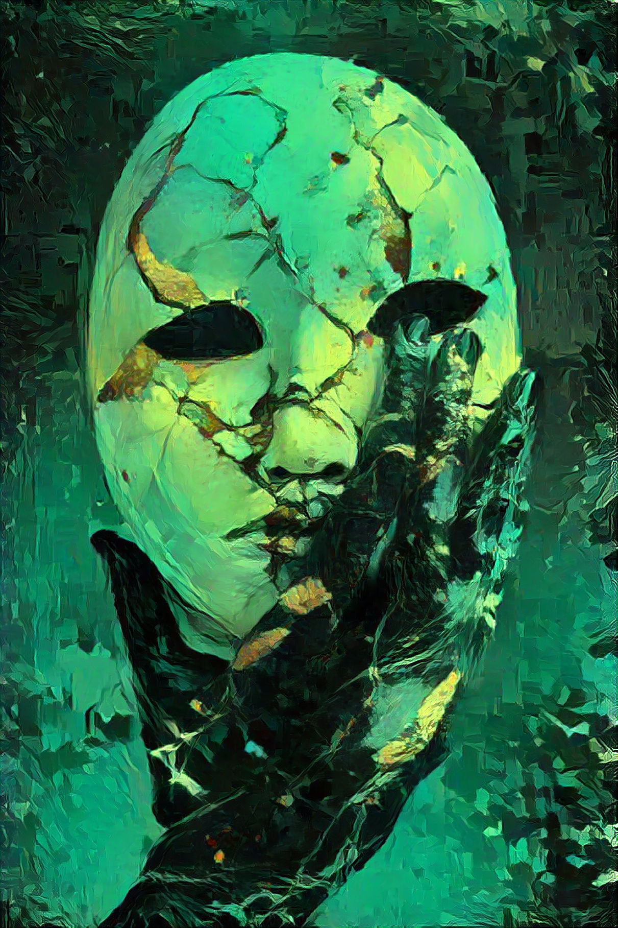 A mask to forget regrets. Be careful: you'll long what you never had.