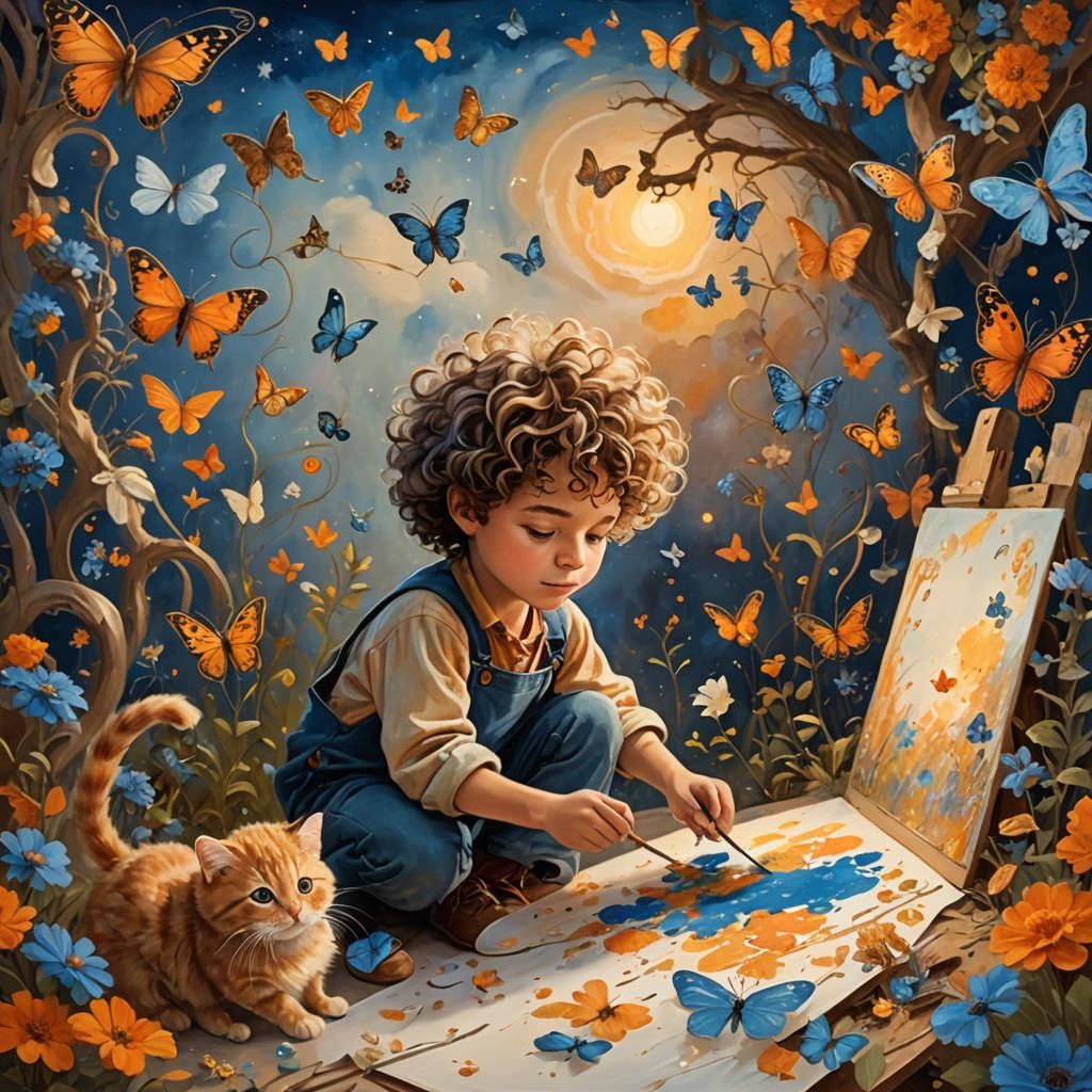 Whimsical Boy's Painting Comes to Life